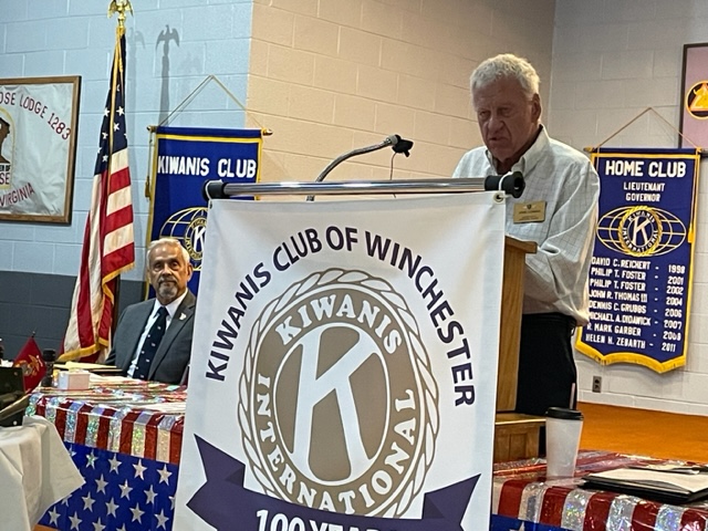 Kiwanis Club member John Conrad in service