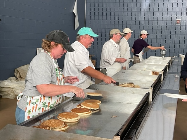 Kiwanis Club of Winchester serving at the annual Community Pancake Day fundraiser